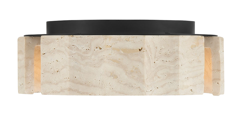 Roslington travertine scalloped stone detail