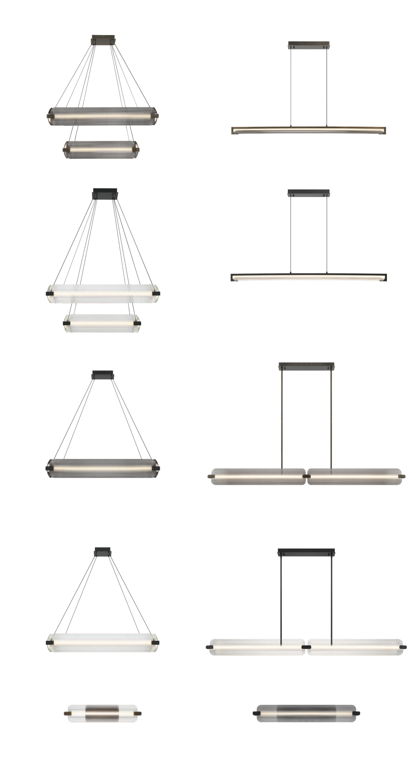 Neoness collection overview with chandelier vanity and outdoor fixtures