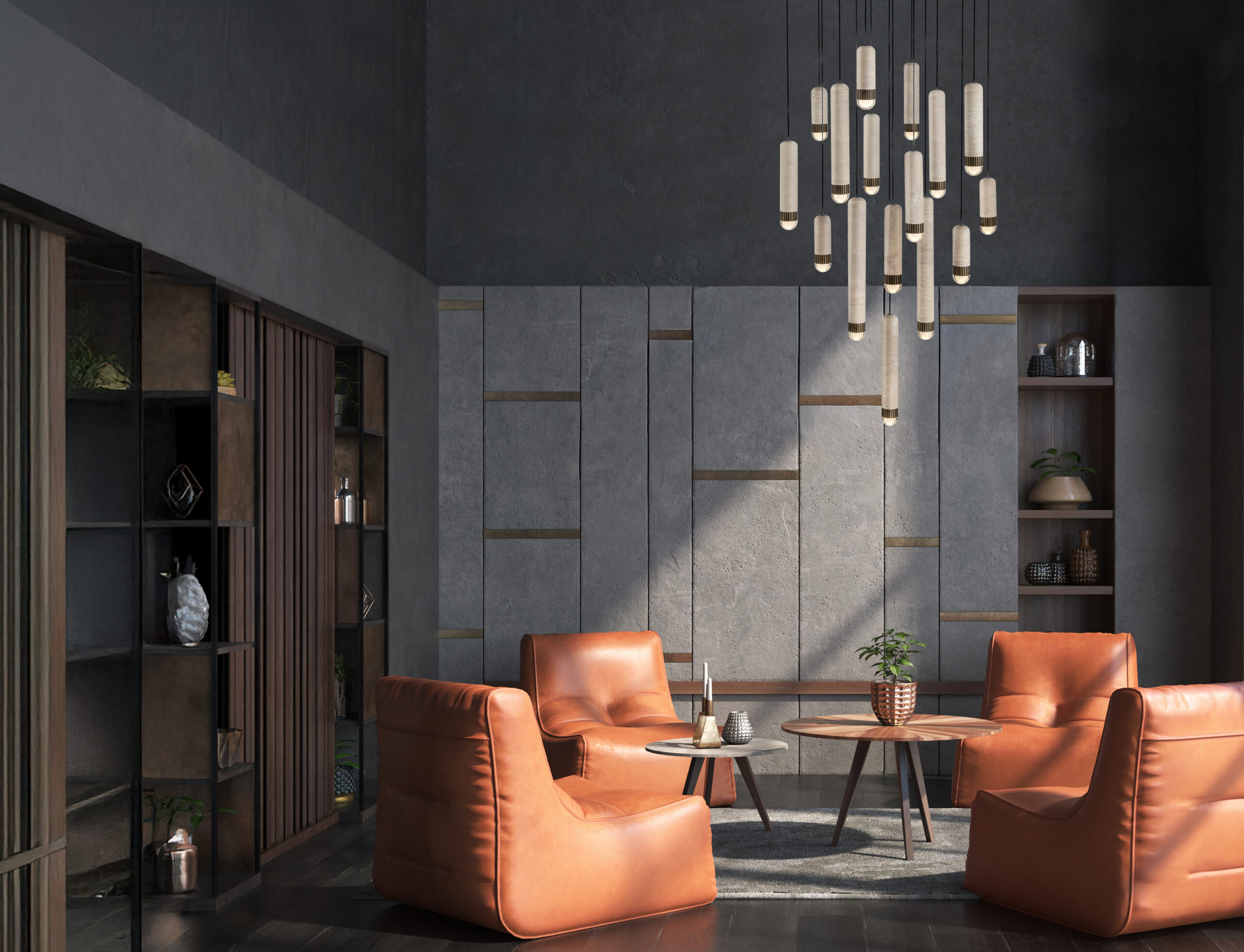 Cambre grand chandelier application