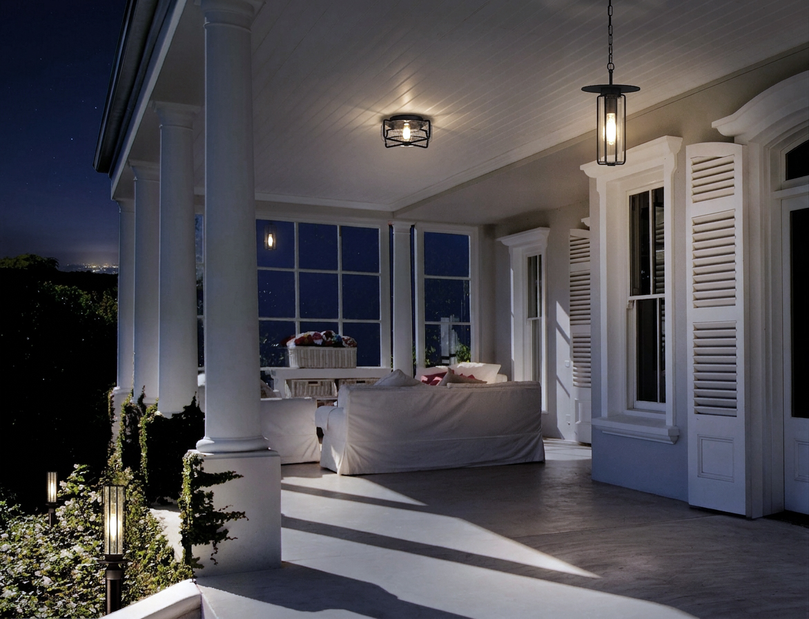 Florin post pendant and flush mount application