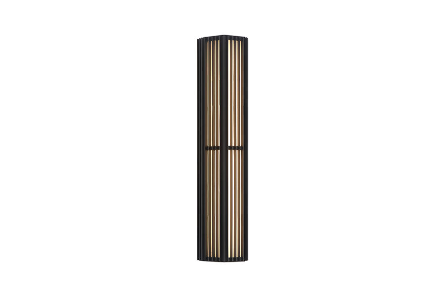 Morton outdoor wall sconce with vertical fins