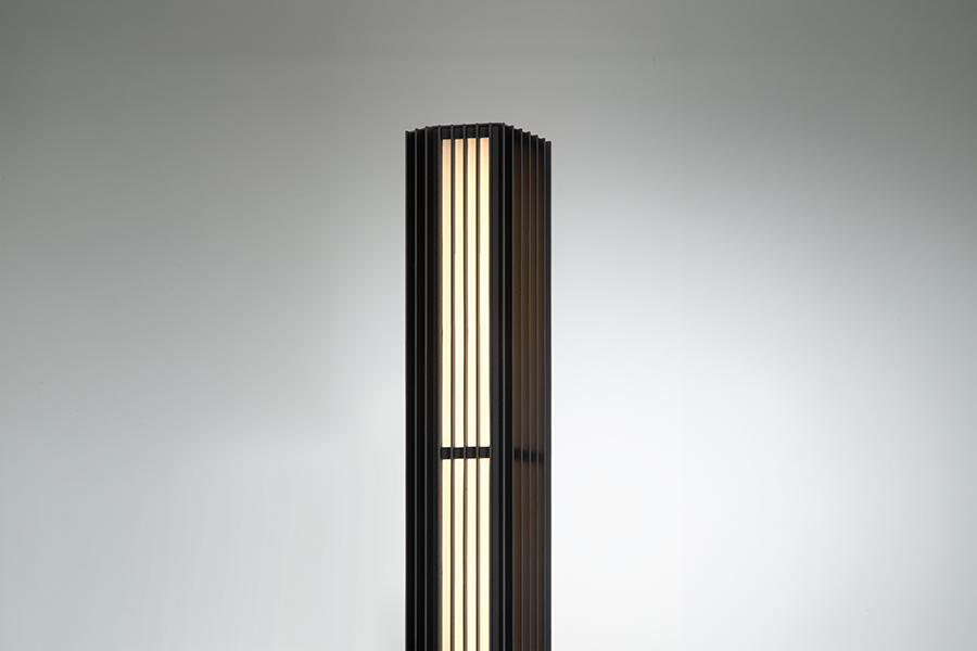 Morton sand black finish and clear glass detail