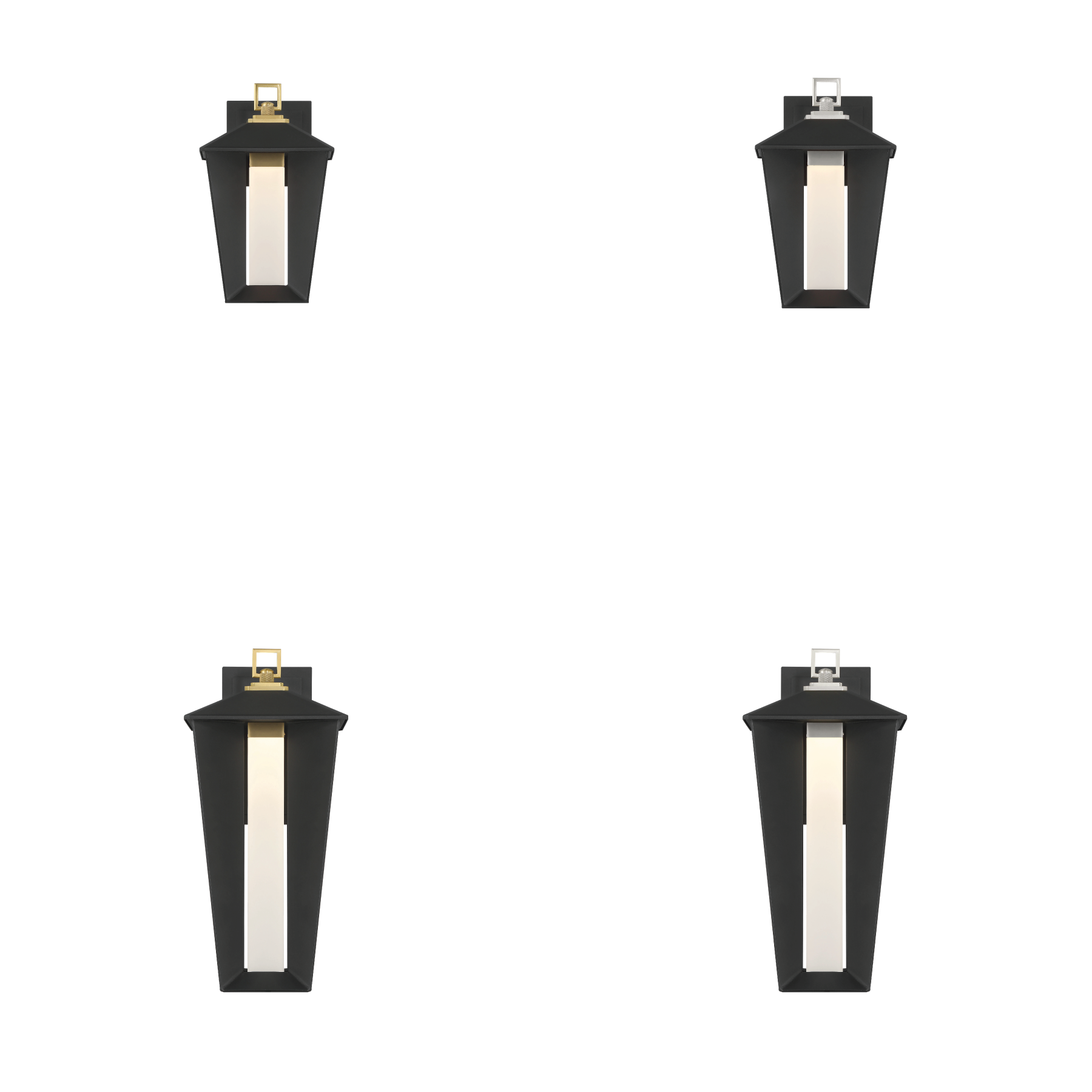 Andson 19 inch outdoor wall sconce in Brass and Sand Black Mix